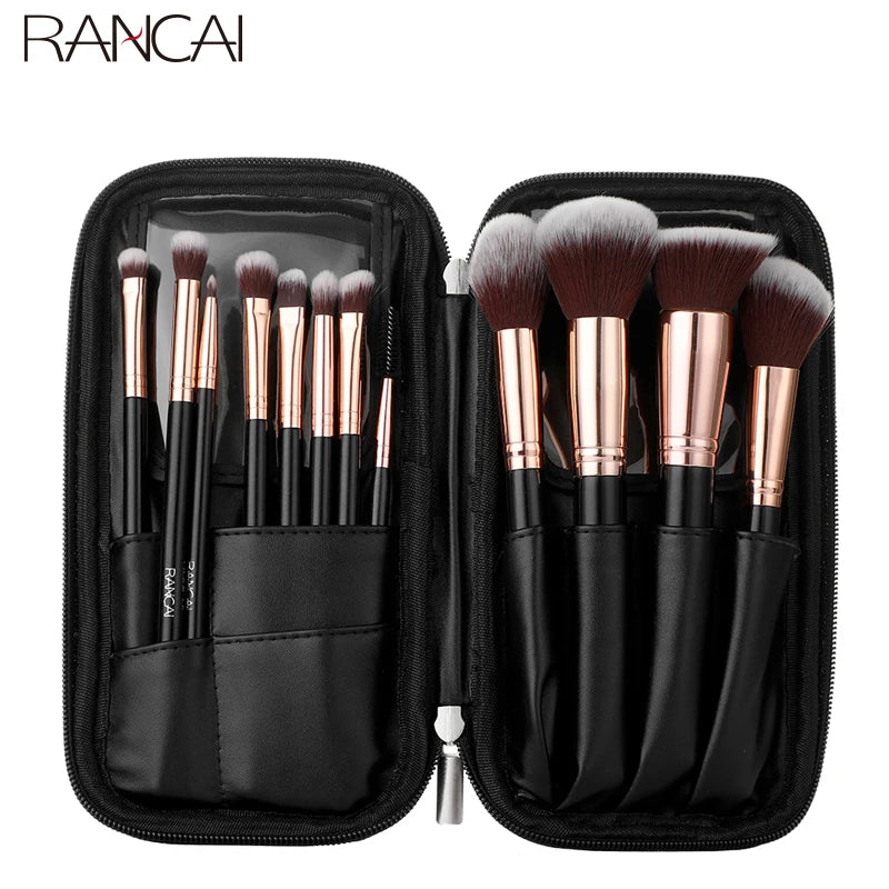 Ensemble de 12pcs pinceaux de maquillage professionnels.