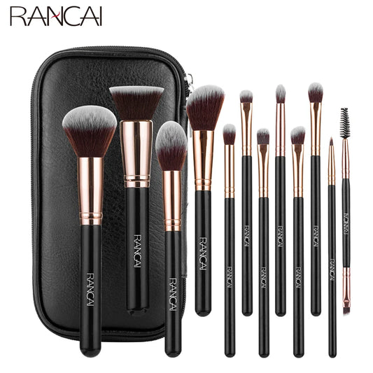 Ensemble de 12pcs pinceaux de maquillage professionnels.